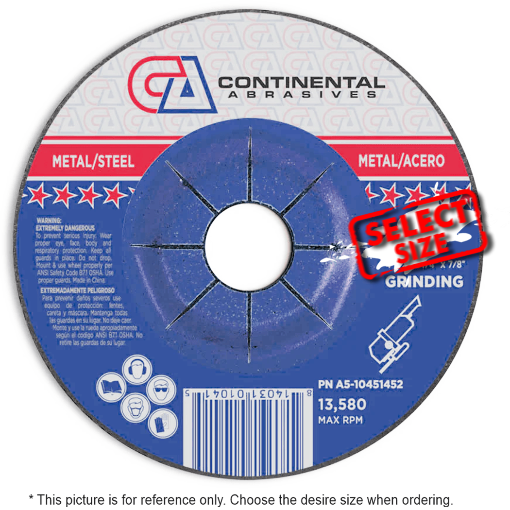 A5 - Grinding Wheels For Metal (Depressed Center) (25/box)