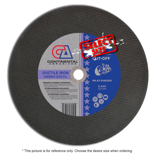 A7 - Cut off Wheels - Gas Saw (Ductile Iron) (10/box)