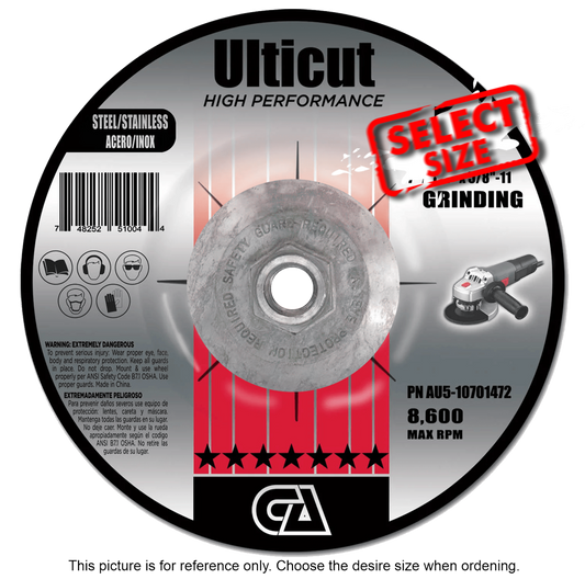 AU5 - Grinding Wheels For Metal - Ulticut Premium (20/box)
