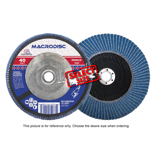 F-T27 Jumbo HD Flap Discs For Metal (10/box)