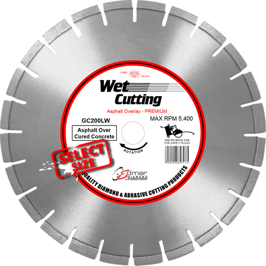 GC200LW - Premium Asphalt Over Concrete Blades