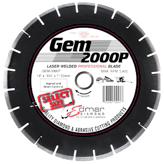 GEM-200P - Pro Blade - Asphalt, Green Concrete -Undercut