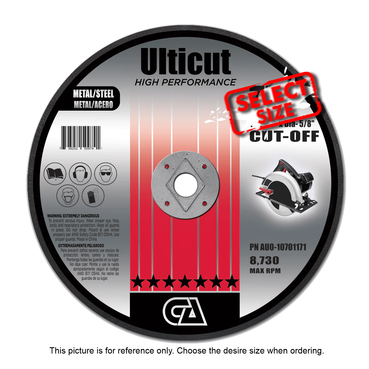 AU0 - Cut Off Wheels - Circular Saw - Ulticut Premium (25/box)