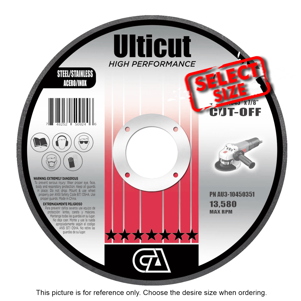 AU3 - Cut Off Wheels - Ulticut Premium (50/box)