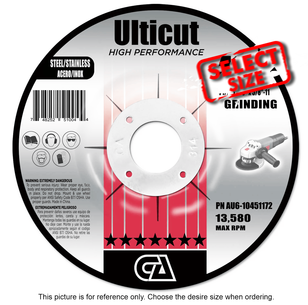 AU6 - Cutting / Grinding Wheels - Ulticut Premium (25/box)