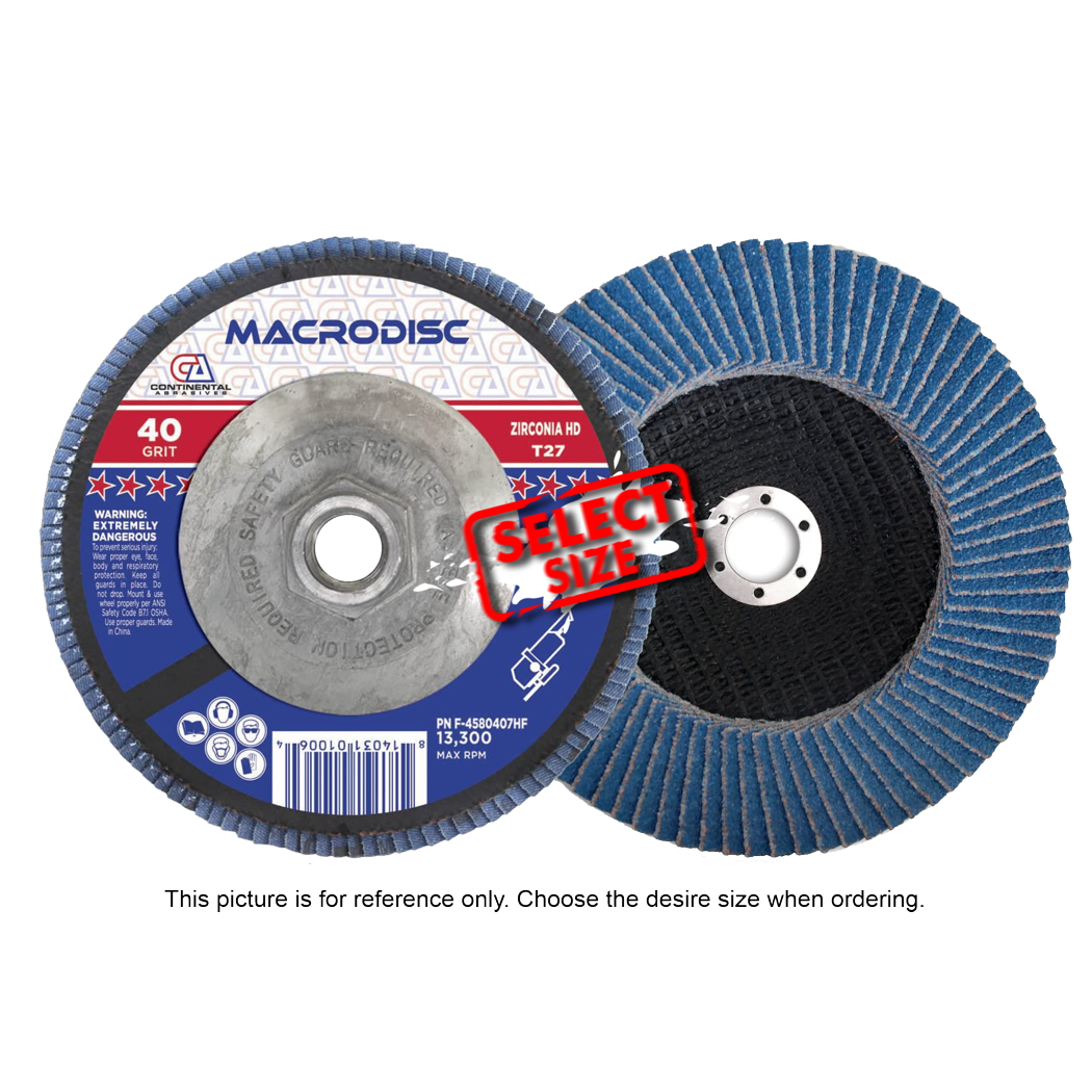 F-T27 Jumbo HD Flap Discs For Metal (10/box)
