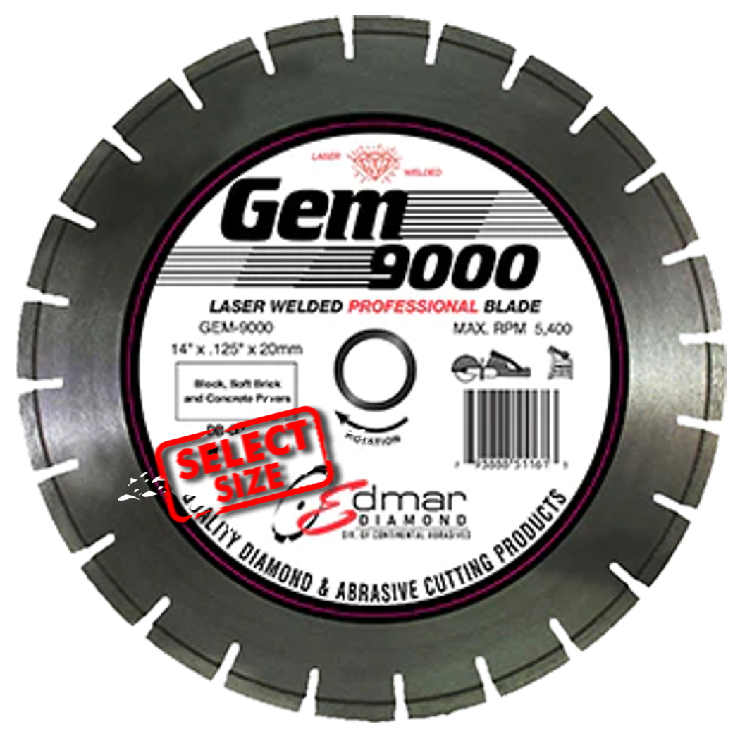 GEM-9000 - Premium Blade - Very Abrasive Masonry